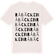 Vintage White t-shirt med Råbäcken ordlek t-shirt