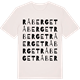 Vintage White t-shirt med Råberget ordlek t-shirt