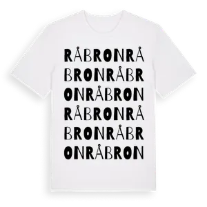 Råbron ordlek t-shirt – ekologisk bomull t-shirt från Pinshirt
