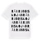 Räbrunnskojan ordlek t-shirt
