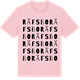 Pink Cotton t-shirt med Räfsbo ordlek t-shirt