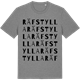 Mid Heather Gray t-shirt med Räfstylla ordlek t-shirt