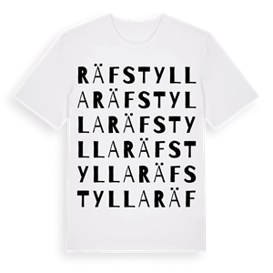 Räfstylla ordlek t-shirt – ekologisk bomull t-shirt från Pinshirt