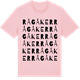 Pink Cotton t-shirt med Rågåker ordlek t-shirt
