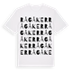 White t-shirt med Rågåker ordlek t-shirt