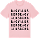 Pink Cotton t-shirt med Ragvaldsberg ordlek t-shirt