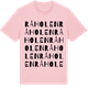 Pink Cotton t-shirt med Råholen ordlek t-shirt