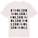 Vintage White t-shirt med Råholen ordlek t-shirt