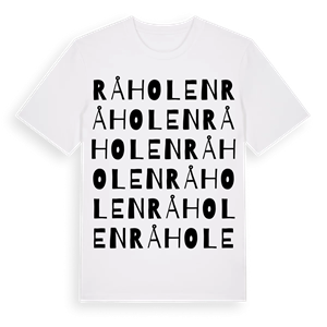 Råholen ordlek t-shirt – ekologisk bomull t-shirt från Pinshirt