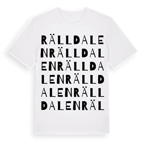 Rälldalen ordlek t-shirt – ekologisk bomull t-shirt från Pinshirt