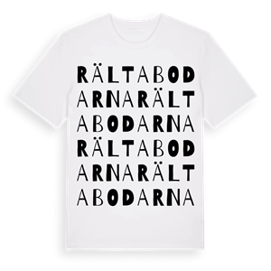 Rältabodarna ordlek t-shirt – ekologisk bomull t-shirt från Pinshirt