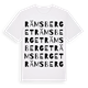 White t-shirt med Rämsberget ordlek t-shirt