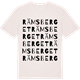 Vintage White t-shirt med Rämsberget ordlek t-shirt