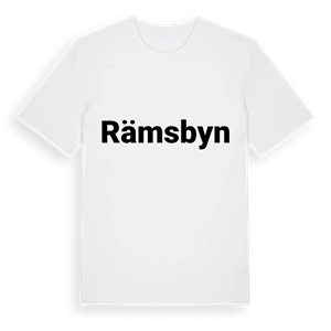 Rämsbyn fetstil t-shirt – ekologisk bomull t-shirt från Pinshirt