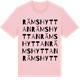 Pink Cotton t-shirt med Rämshyttan ordlek t-shirt
