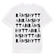 White t-shirt med Rämshyttan ordlek t-shirt