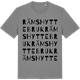 Mid Heather Gray t-shirt med Rämshyttebruk ordlek t-shirt
