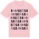 Pink Cotton t-shirt med Ramsnäs ordlek t-shirt