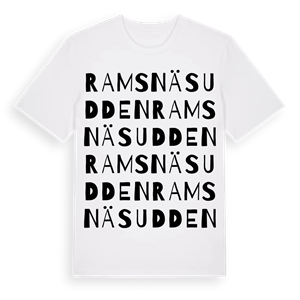 Ramsnäsudden ordlek t-shirt – ekologisk bomull t-shirt från Pinshirt