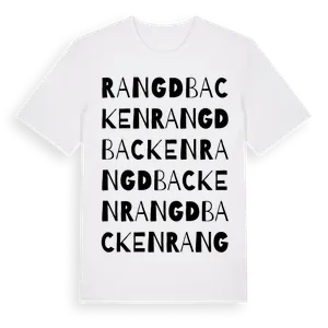 Rangdbacken ordlek t-shirt – ekologisk bomull t-shirt från Pinshirt