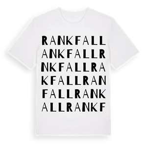 Rankfall ordlek t-shirt – ekologisk bomull t-shirt från Pinshirt
