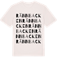 Vintage White t-shirt med Rännbacken ordlek t-shirt