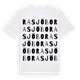 White t-shirt med Rasjöbo ordlek t-shirt