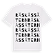 White t-shirt med Räskåssätern ordlek t-shirt