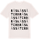 Vintage White t-shirt med Räskåssätern ordlek t-shirt