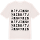 Vintage White t-shirt med Råtjärnmyren ordlek t-shirt