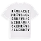 White t-shirt med Rävbacken ordlek t-shirt