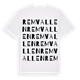 White t-shirt med Remvallen ordlek t-shirt
