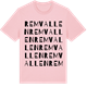 Pink Cotton t-shirt med Remvallen ordlek t-shirt