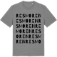 Mid Heather Gray t-shirt med Resmoren ordlek t-shirt