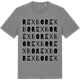 Mid Heather Gray t-shirt med Rexbo ordlek t-shirt