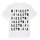 White t-shirt med Rifallet ordlek t-shirt