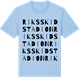 Blue Soul t-shirt med Riksskidstadion ordlek t-shirt