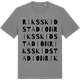 Mid Heather Gray t-shirt med Riksskidstadion ordlek t-shirt
