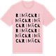 Pink Cotton t-shirt med Rimäck ordlek t-shirt