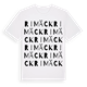 White t-shirt med Rimäck ordlek t-shirt