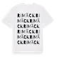 White t-shirt med Rimäck ordlek t-shirt