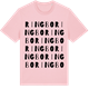 Pink Cotton t-shirt med Ringbo ordlek t-shirt