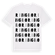 White t-shirt med Ringbo ordlek t-shirt