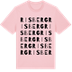 Pink Cotton t-shirt med Risberg ordlek t-shirt