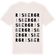 Vintage White t-shirt med Risberg ordlek t-shirt