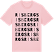 Pink Cotton t-shirt med Risbergs ordlek t-shirt
