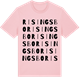 Pink Cotton t-shirt med Risingsbo ordlek t-shirt