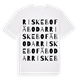 White t-shirt med Riskebo fäbodar ordlek t-shirt