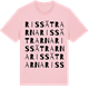Pink Cotton t-shirt med Rissätrarna ordlek t-shirt