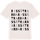 Vintage White t-shirt med Rissätrarna ordlek t-shirt